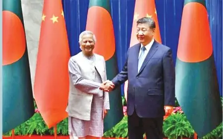 প্রধান উপদেষ্টার চীন সফর ২.১ বিলিয়ন ডলার বিনিয়োগ, ঋণ ও অনুদান পাচ্ছে বাংলাদেশ ষ ব্যবসা-বাণিজ্য, আমদানি-রফতানি, চিকিৎসাÑ সবকিছু হবে চীনমুখী বন্ধুত্বের নতুন দিগন্ত